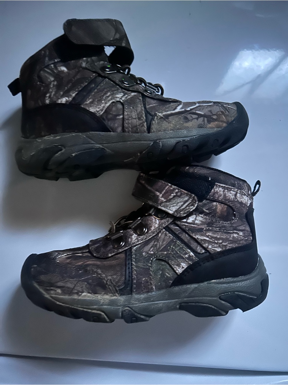 Ozark Trail Kids Camouflage Hiking Boots - Brown & Black
